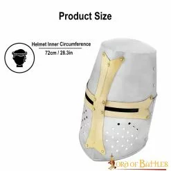 Gran Yelmo De Olla De Los Siglos XIII-XIV 10 Gran Yelmo De Olla De Los Siglos XIII-XIV -Armadura Ventas 2286P 3 1