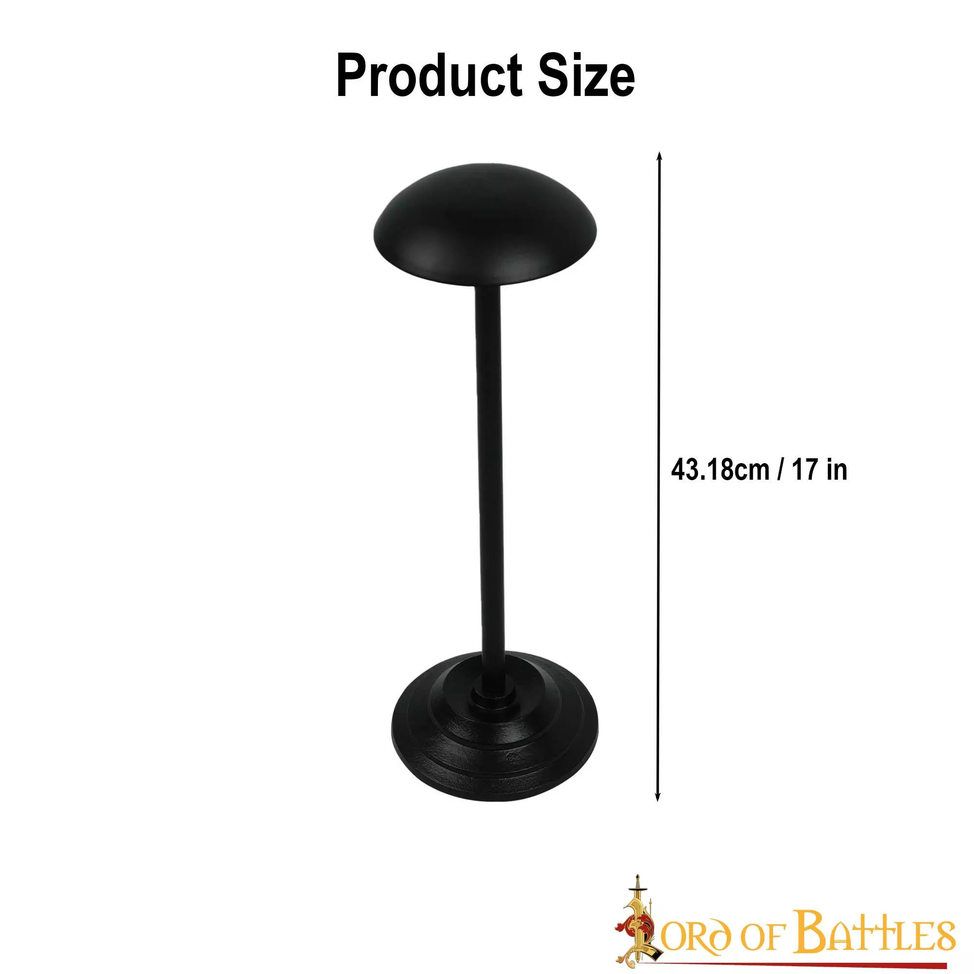 Hierro Hecho A Mano 17? Soporte De Casco Alto Para Cascos Sin Aventail 5 Hierro Hecho A Mano 17? Soporte De Casco Alto Para Cascos Sin Aventail - Imagen 3