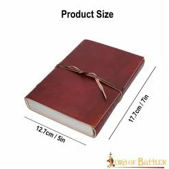 Precioso Diario De Fantasía Hecho A Mano En Piel Auténtica Diario Notas -Armadura Ventas 25112 3