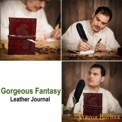 Águila Celta Diario Hecho A Mano En Piel Auténtica Diario Notas -Armadura Ventas 251162