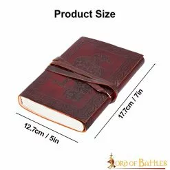 Águila Celta Diario Hecho A Mano En Piel Auténtica Diario Notas -Armadura Ventas 25116 3