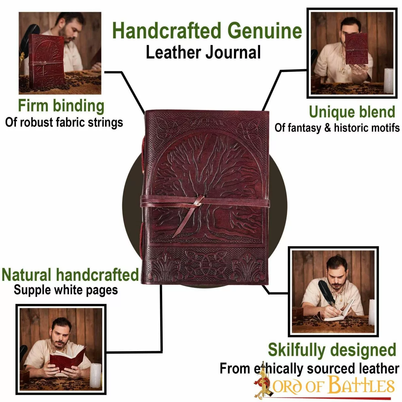 Diario De Cuero El Árbol De La Vida Yggdrasil 6 Diario De Cuero El Árbol De La Vida Yggdrasil - Imagen 4