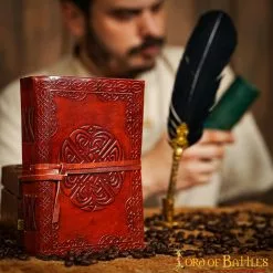 Diario De Fantasía En Relieve Hecho A Mano De Cuero Auténtico Diario Notas -Armadura Ventas 25124 3