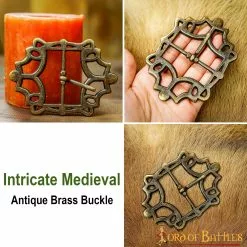 Hebilla De Cinturón Pirata Grande De Latón Antiguo 11 Hebilla De Cinturón Pirata Grande De Latón Antiguo -Armadura Ventas 25134 pattern 2