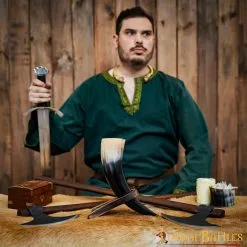 Soporte De Cuerno De Madera Auténtica Hecho A Mano Con Forro De Piel De Ante 7 Soporte De Cuerno De Madera Auténtica Hecho A Mano Con Forro De Piel De Ante -Armadura Ventas 25151 3