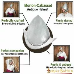 Casco De Morrión Español Del Siglo XVI De Los Tercios Calibre 16 11 Casco De Morrión Español Del Siglo XVI De Los Tercios Calibre 16 -Armadura Ventas 25161AL pattern 1