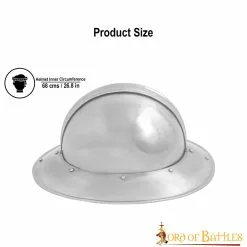 Casco De Acero Medieval De Infantería Kettle Hat 10 Casco De Acero Medieval De Infantería Kettle Hat -Armadura Ventas 25165