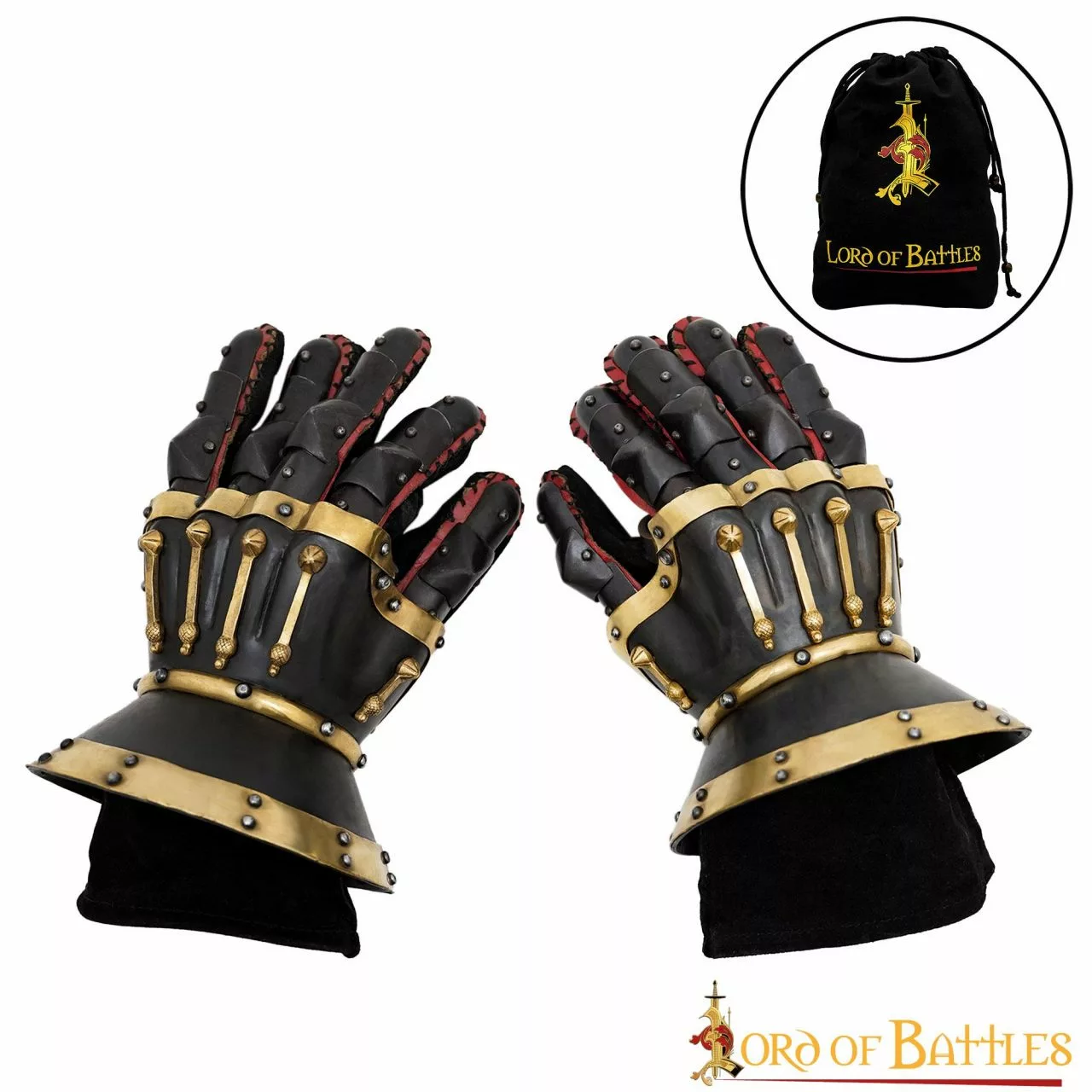 Medieval Negro Barón Del Siglo 14 Guanteletes Reloj De Arena 16 Guanteletes 3 Medieval Negro Barón Del Siglo 14 Guanteletes Reloj De Arena 16 Guanteletes