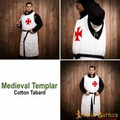 Tabardo Medieval Caballeros Templarios Lienzo Algodón -Armadura Ventas 25203 pattern2 1