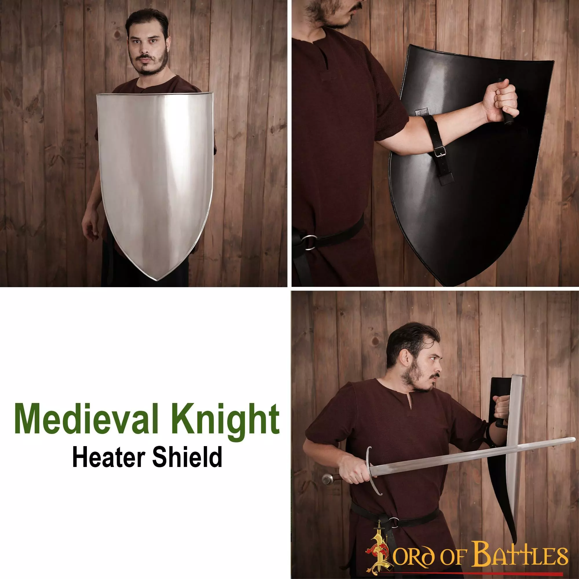 Caballero Medieval Calentador Zurdo Y Escudo Personalizable 7 Caballero Medieval Calentador Zurdo Y Escudo Personalizable - Imagen 5