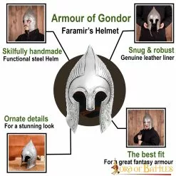 Armadura De Gondor Casco De Acero De Faramir -Armadura Ventas 25219 pattern1