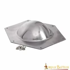 Escudo Romano Jefe Para Scutum Rectangular Hecho A Mano Umbo De Acero