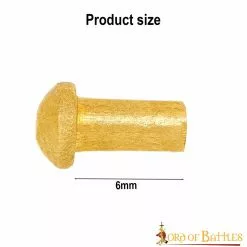 Juego De 25 Remaches De Latón Puro De 6 Mm -Armadura Ventas 25282 6mm 2