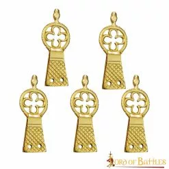 Chape De Latón Macizo Quatrefoil Juego De 5