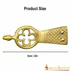 Chape De Latón Macizo Quatrefoil Juego De 5 -Armadura Ventas 25296 5pc 3