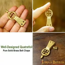 Chape De Latón Macizo Quatrefoil Juego De 5 -Armadura Ventas 25296 5pcs pattern 2