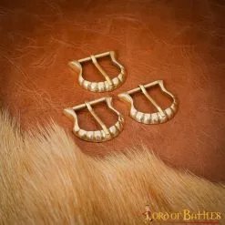 Hebilla Medieval De Latón Macizo 12 Hebilla Medieval De Latón Macizo -Armadura Ventas 25433 3pcs 5