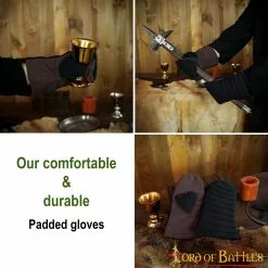 Guantes Manopla Acolchada Protección Acolchada Lienzo Algodón Hecho A Mano -Armadura Ventas 25450 pattern2