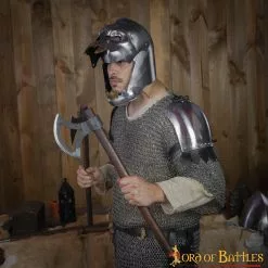 Spaulders Medievales Con Elegantes Bordes De Cuero Calibre 16 13 Spaulders Medievales Con Elegantes Bordes De Cuero Calibre 16 -Armadura Ventas 25515 06 scaled 1