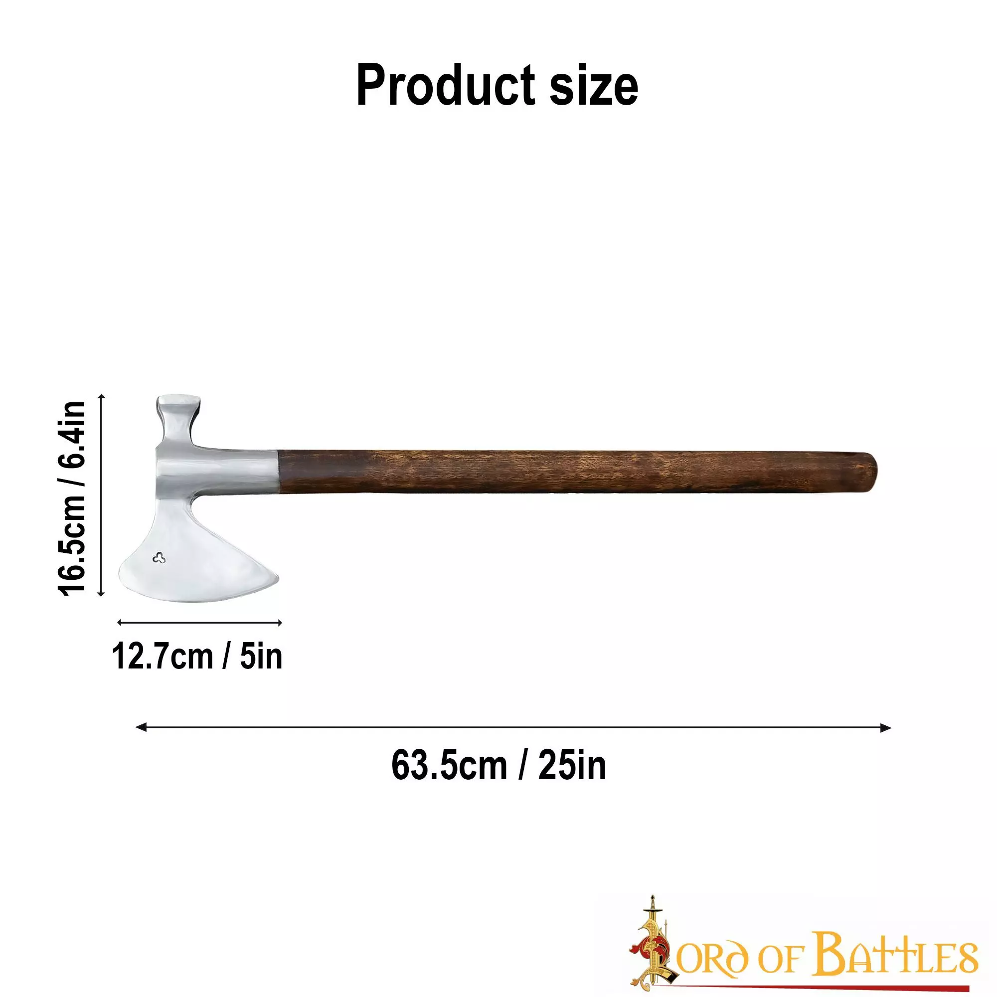 Hacha Medieval De Martillo Con Cabeza De Acero Al Carbono Forjada A Mano 5 Hacha Medieval De Martillo Con Cabeza De Acero Al Carbono Forjada A Mano - Imagen 3