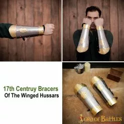Brazales Del Siglo XVII De Los Húsares Alados Calibre 16 -Armadura Ventas 25609 pattern 2 1 1