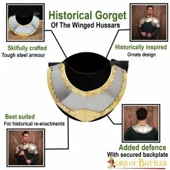 Húsar Gorget Armadura De Placas Con Latón De Calibre 16 -Armadura Ventas 25611 pattern 1 1