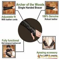 Brazaletes De Cuero Auténtico Para Una Mano Protección Funcional Para El Brazo 11 Brazaletes De Cuero Auténtico Para Una Mano Protección Funcional Para El Brazo -Armadura Ventas 25629BKLH pattern1