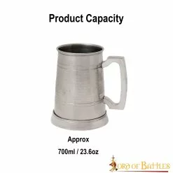 The Adventurer Taza De Cerveza De Acero Inoxidable Con Textura Martillada -Armadura Ventas 25659 3