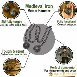 Martillo Meteoro Medieval De Acero Forjado A Mano Arma De Acero -Armadura Ventas 25664 pattern 1 scaled 1