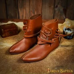 Botas Vikingas Tipo 8 Con Cierre Basculante De Cuero