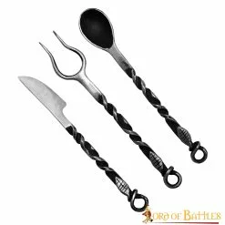 Juego De Cubiertos Rústicos Forjados A Mano