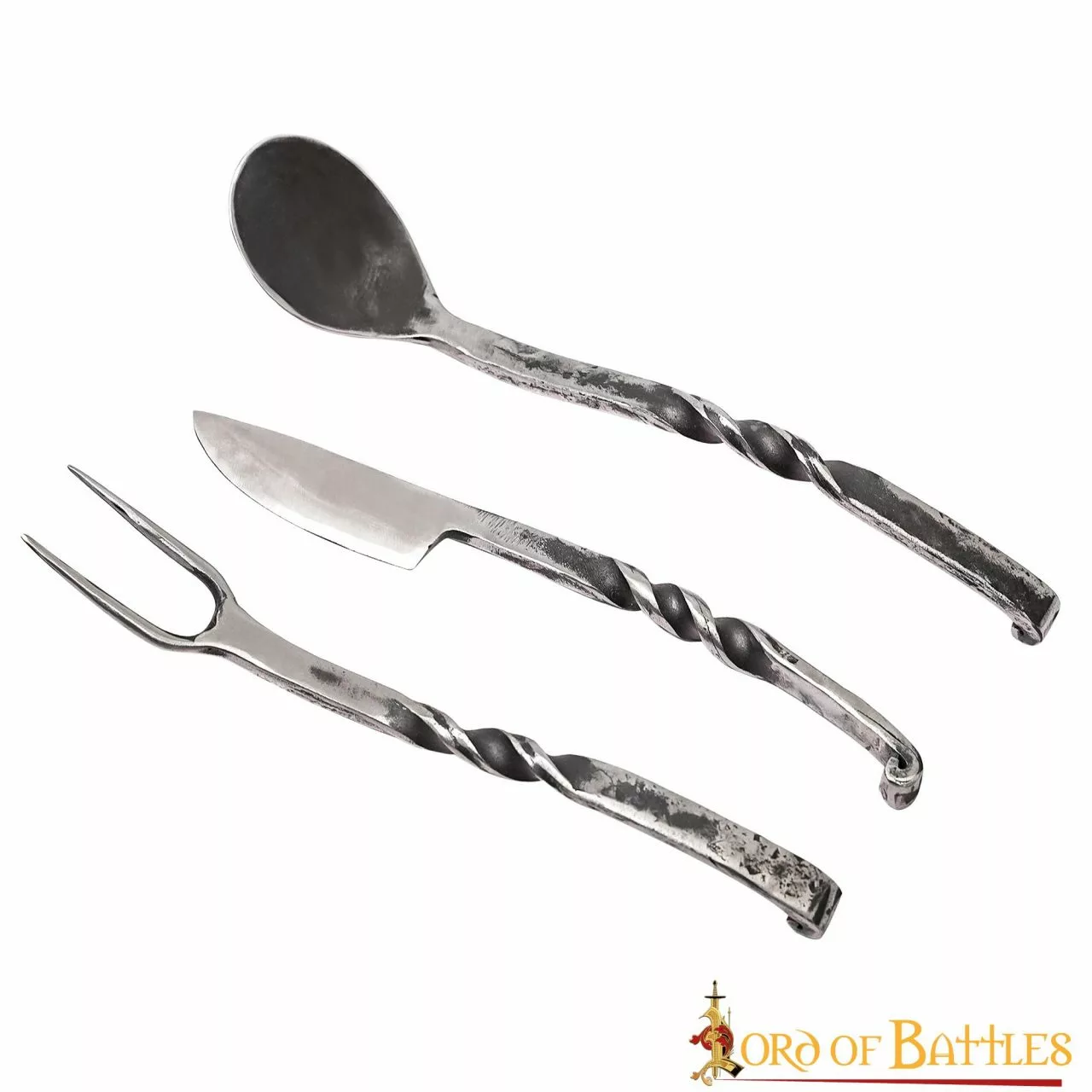 Juego De Cubiertos Rústicos Forjados A Mano 4 Juego De Cubiertos Rústicos Forjados A Mano - Imagen 2