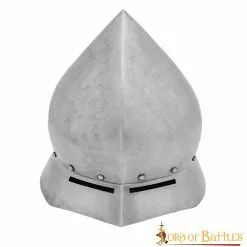 Casco Medieval Tardío Para Sombrero De Tetera En Acabado Antiguo Calibre 16