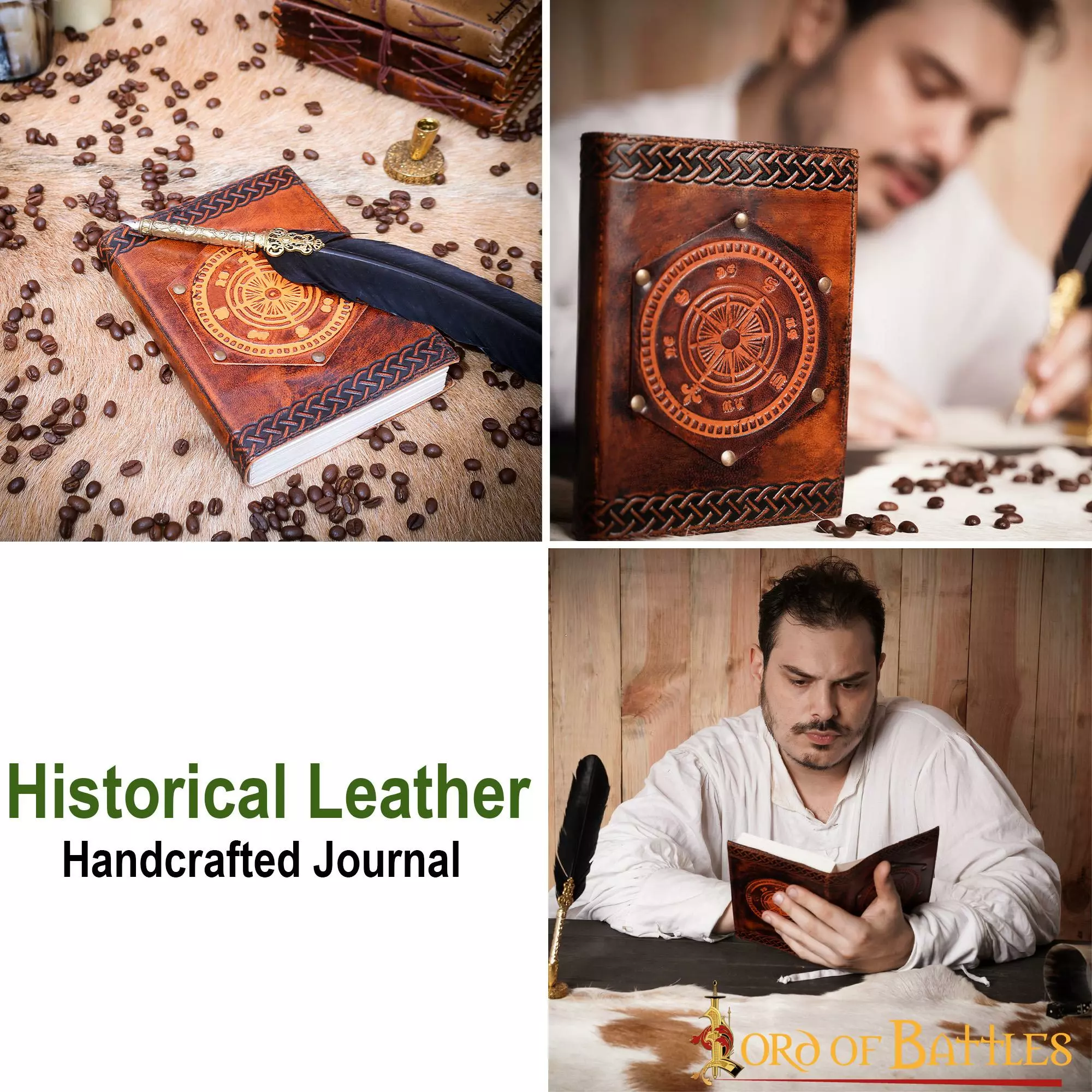 Brújula De Navegación Fleur De Lis Diario De Notas Hecho A Mano En Piel Auténtica 7 Brújula De Navegación Fleur De Lis Diario De Notas Hecho A Mano En Piel Auténtica - Imagen 5