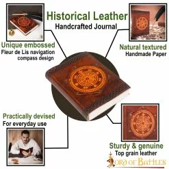 Brújula De Navegación Fleur De Lis Diario De Notas Hecho A Mano En Piel Auténtica 11 Brújula De Navegación Fleur De Lis Diario De Notas Hecho A Mano En Piel Auténtica -Armadura Ventas 25798 pattern1