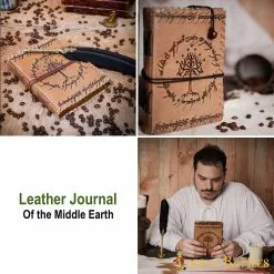 Diario De La Tierra Media Notas De Diario De Cuero Auténtico Hecho A Mano 12 Diario De La Tierra Media Notas De Diario De Cuero Auténtico Hecho A Mano -Armadura Ventas 25806 pattern 2