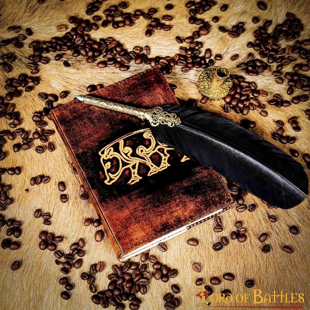 Diario Medieval Con Diseño De Jabalí Celta Notas De Diario De Cuero Auténtico Hecho A Mano 7 Diario Medieval Con Diseño De Jabalí Celta Notas De Diario De Cuero Auténtico Hecho A Mano - Imagen 5