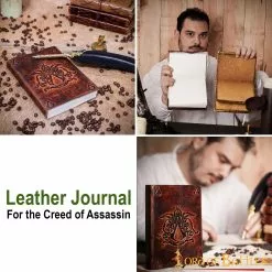 Diario Hecho A Mano Para El Credo De Asesino Notas De Diario De Cuero Genuino 12 Diario Hecho A Mano Para El Credo De Asesino Notas De Diario De Cuero Genuino -Armadura Ventas 25808 pattern 2 1 1