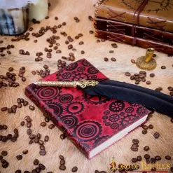 Steampunk Journal Diario De Notas Hecho A Mano En Piel Auténtica -Armadura Ventas 25809 5