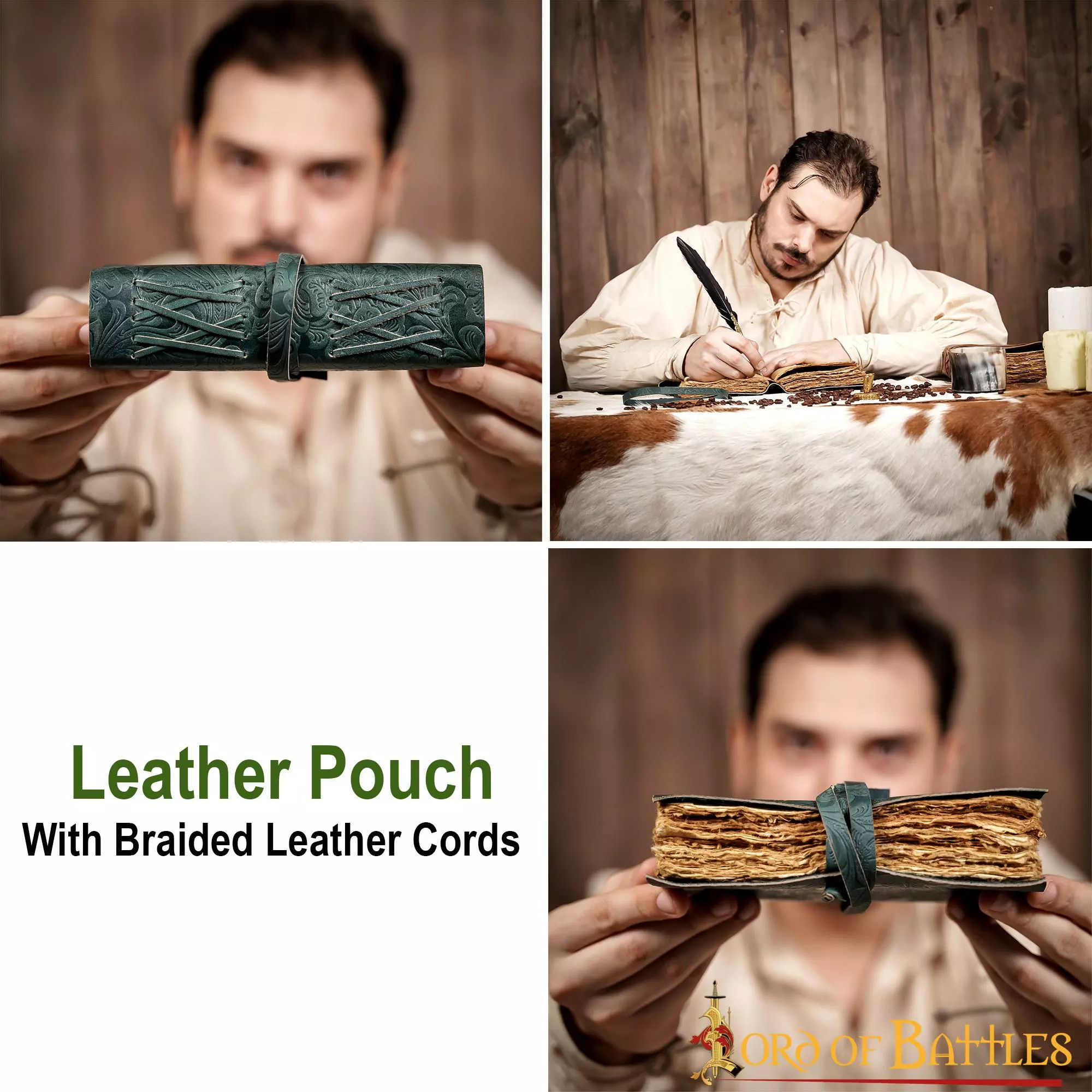 Precioso Diario De Fantasía Hecho A Mano En Piel Auténtica Diario Notas 7 Precioso Diario De Fantasía Hecho A Mano En Piel Auténtica Diario Notas - Imagen 5