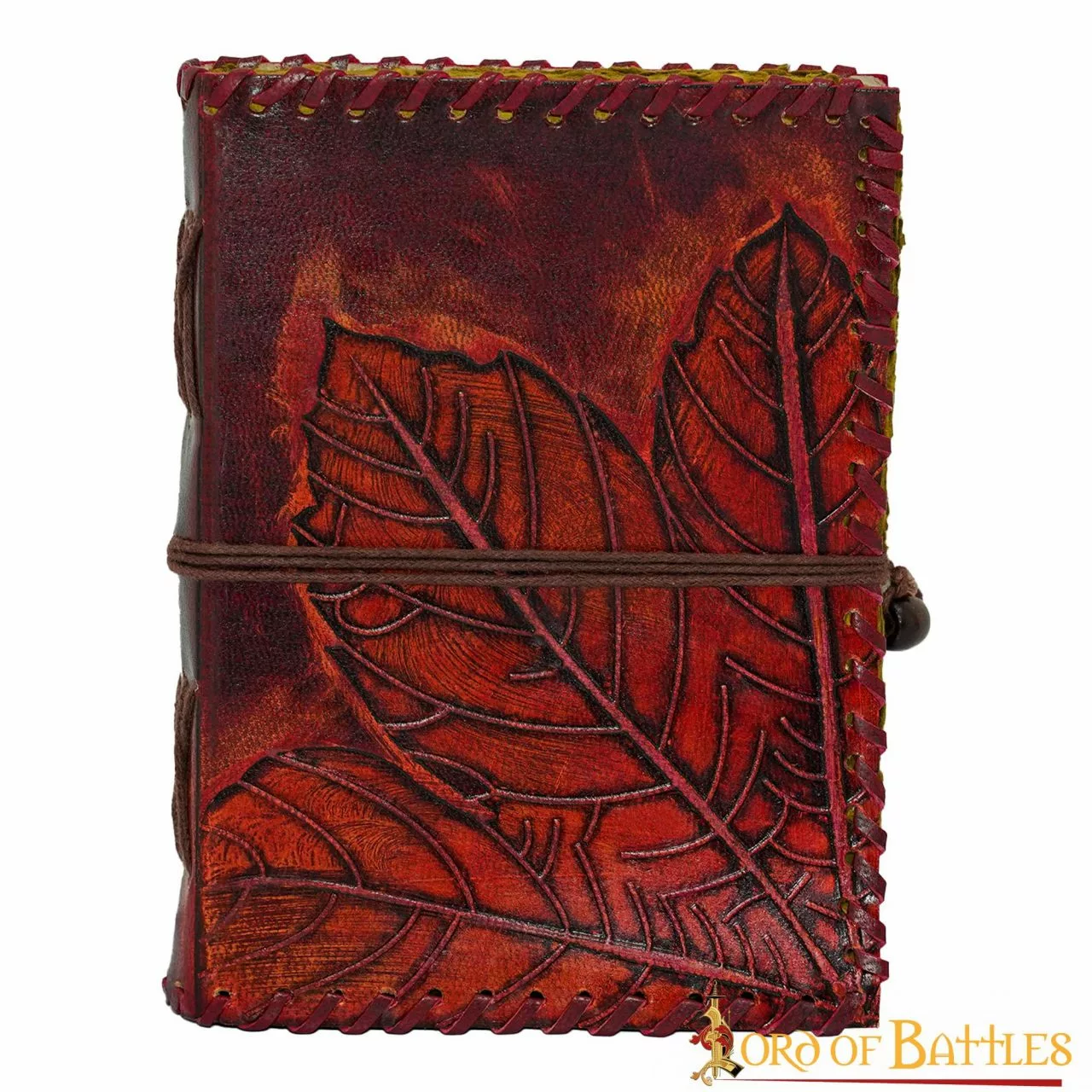 Diario De Fantasía Hecho A Mano Con Diseño De Hojas En Relieve Notas De Diario De Cuero Auténtico 4 Diario De Fantasía Hecho A Mano Con Diseño De Hojas En Relieve Notas De Diario De Cuero Auténtico - Imagen 2