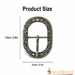 Hebillas De Cinturón De Latón Antiguo Floral Juego De 3 Piezas -Armadura Ventas 25893 3pcs 3 1