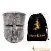 Casco Cruzado Medieval Antiguo Con Forro Acolchado Calibre 16 -Armadura Ventas 25933A 1 1 1
