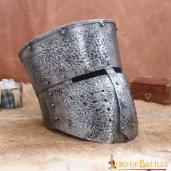 Casco Cruzado Medieval Antiguo Con Forro Acolchado Calibre 16 -Armadura Ventas 25933A 3
