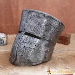 Casco Cruzado Medieval Antiguo Con Forro Acolchado Calibre 16 -Armadura Ventas 25933A 4