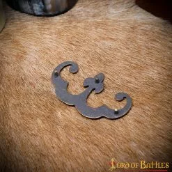 Cuero Y Prendas De Vestir Flor De Lis Decoración De Latón Antiguo Juego De 3 -Armadura Ventas 25940 3pcs 4