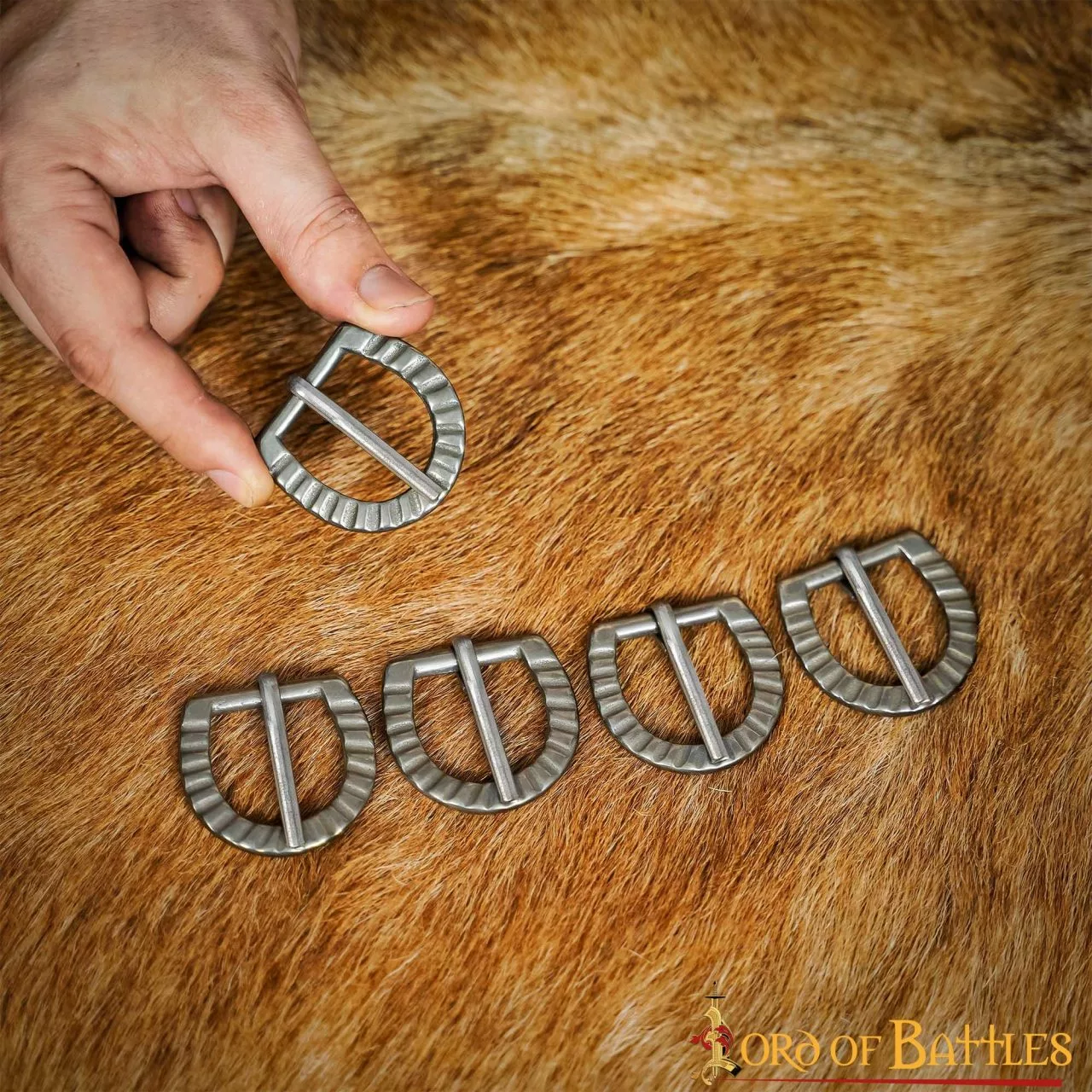 Juego De 5 Hebillas De Acero Rústico 5 Juego De 5 Hebillas De Acero Rústico - Imagen 3