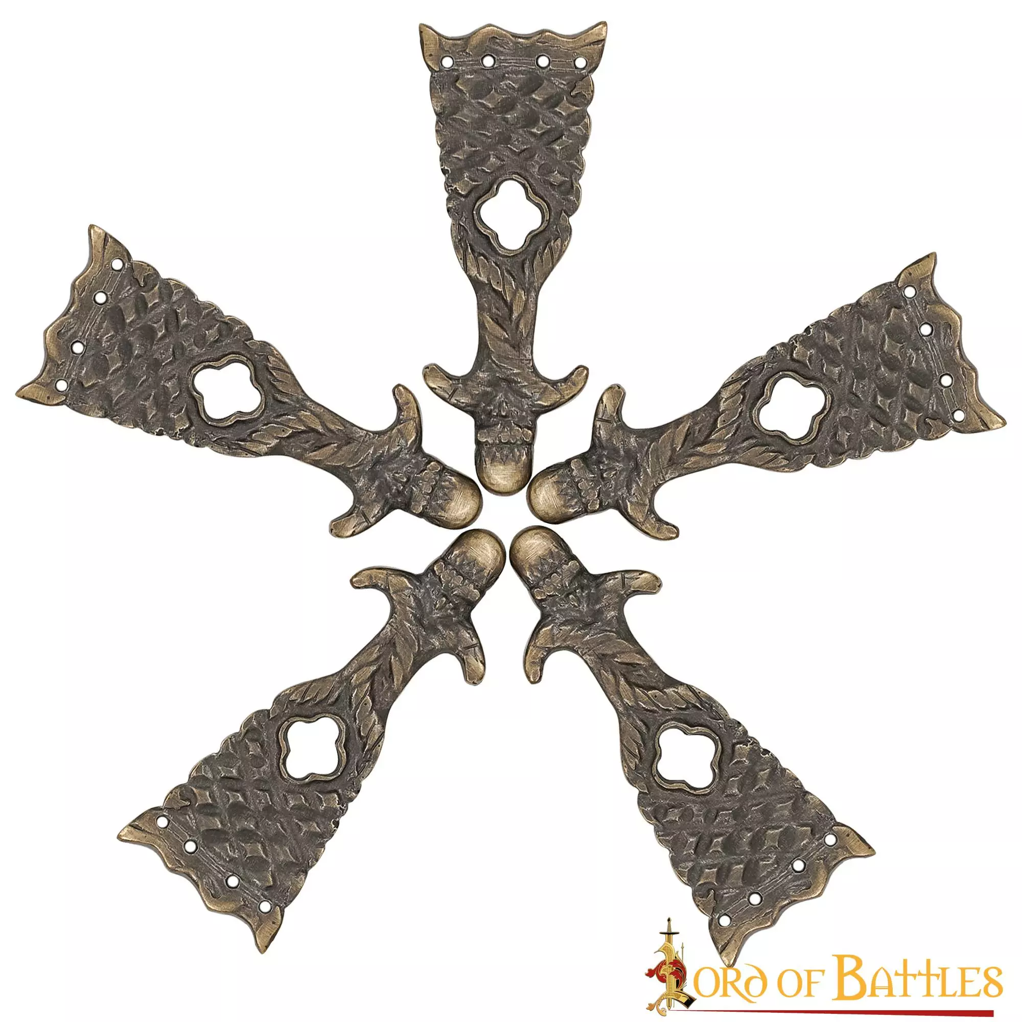 Juego De 5 Accesorios Para Cinturón De Cuero De Latón Antiguo Renaissance Belt End Chape 3 Juego De 5 Accesorios Para Cinturón De Cuero De Latón Antiguo Renaissance Belt End Chape