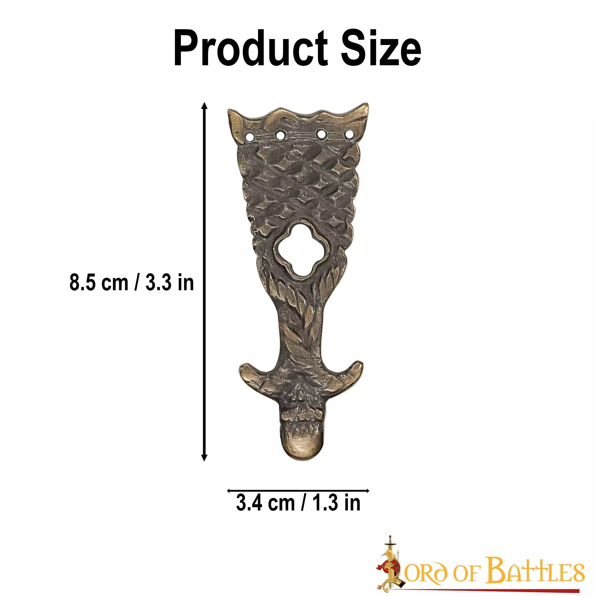 Juego De 5 Accesorios Para Cinturón De Cuero De Latón Antiguo Renaissance Belt End Chape 5 Juego De 5 Accesorios Para Cinturón De Cuero De Latón Antiguo Renaissance Belt End Chape - Imagen 3