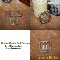 Hebillas De Cinturón De Latón Antiguo Con Doble Aguja Juego De 3 Piezas Accesorio Funcional 11 Hebillas De Cinturón De Latón Antiguo Con Doble Aguja Juego De 3 Piezas Accesorio Funcional -Armadura Ventas 25949 3pcs pattern 2